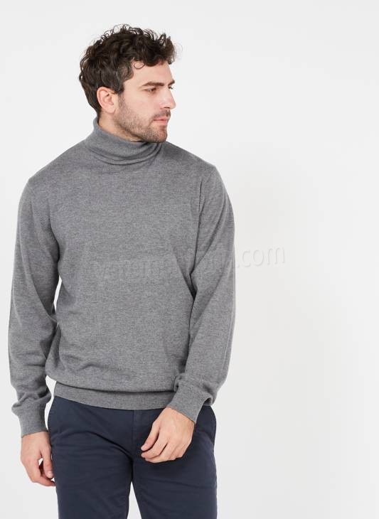 CARHARTT WIP-Pull col roulé regular-fit en laine Gris Soldes - CARHARTT WIP-Pull col roulé regular-fit en laine Gris Soldes