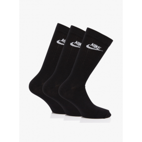 NIKE-Lot de 3 paires de chaussettes en coton mélangé Noir Soldes